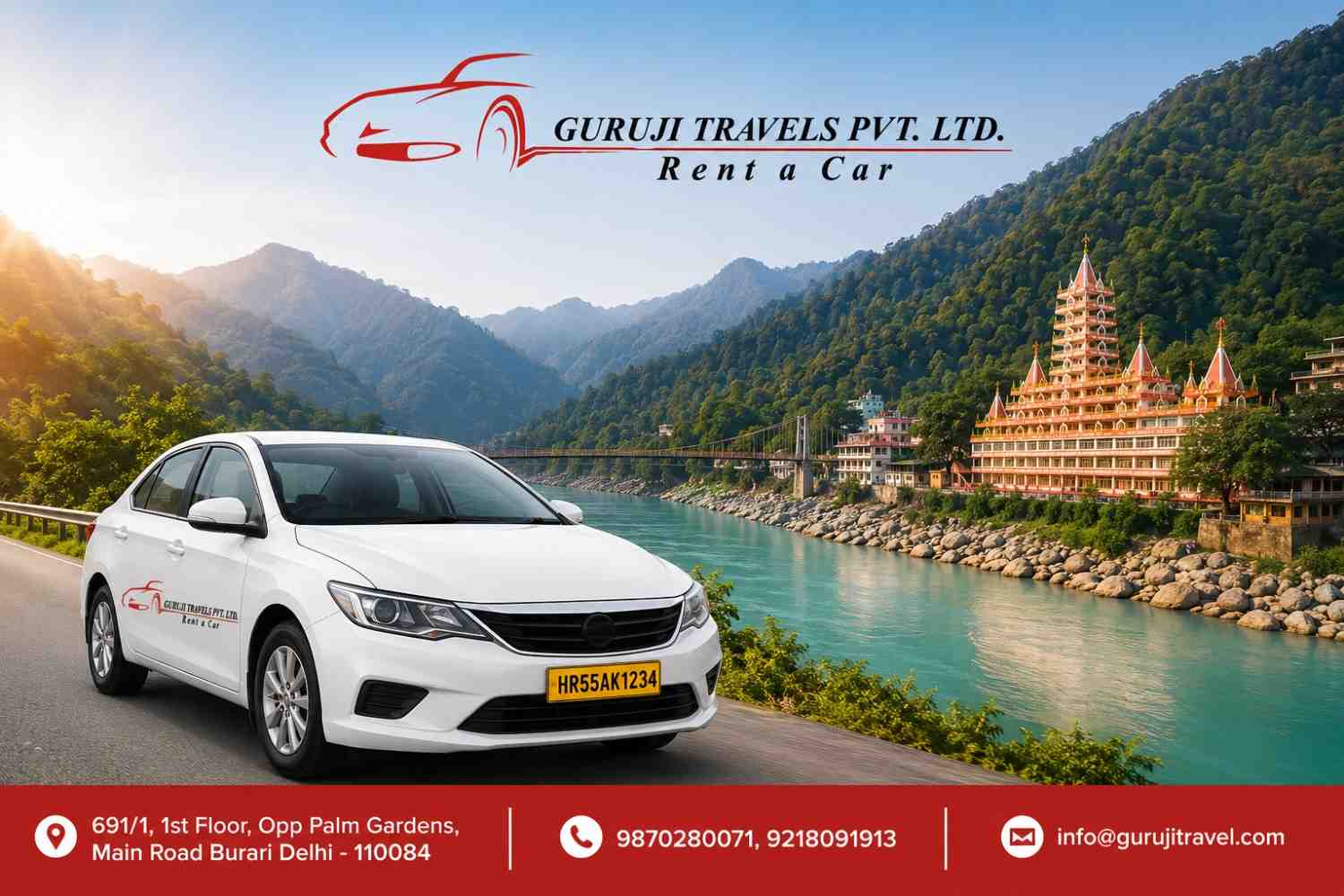 Book Delhi to Rishikesh Taxi at Best Price | 24/7 Cab Service